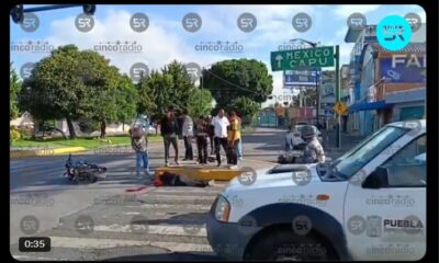 🏍️ Motociclista muere tras derrapar en la rotonda de la China Poblana