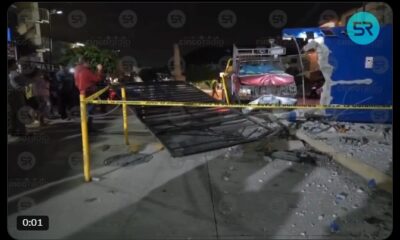 Hombre dializado choca contra barda en Tianguismanalco