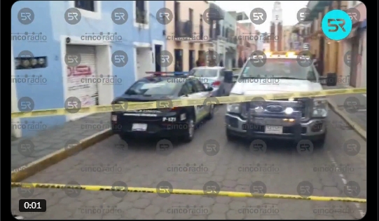 Ataque a balazos en pleno centro de Tlaxcala deja a un hombre herido
