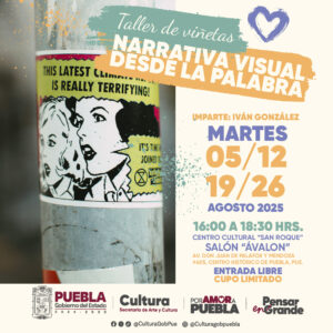 El Gobierno del Estado y la Secretaría de Arte y Cultura invitan a la ciudadanía a participar en este taller gratuito para convertir ideas en viñetas.
