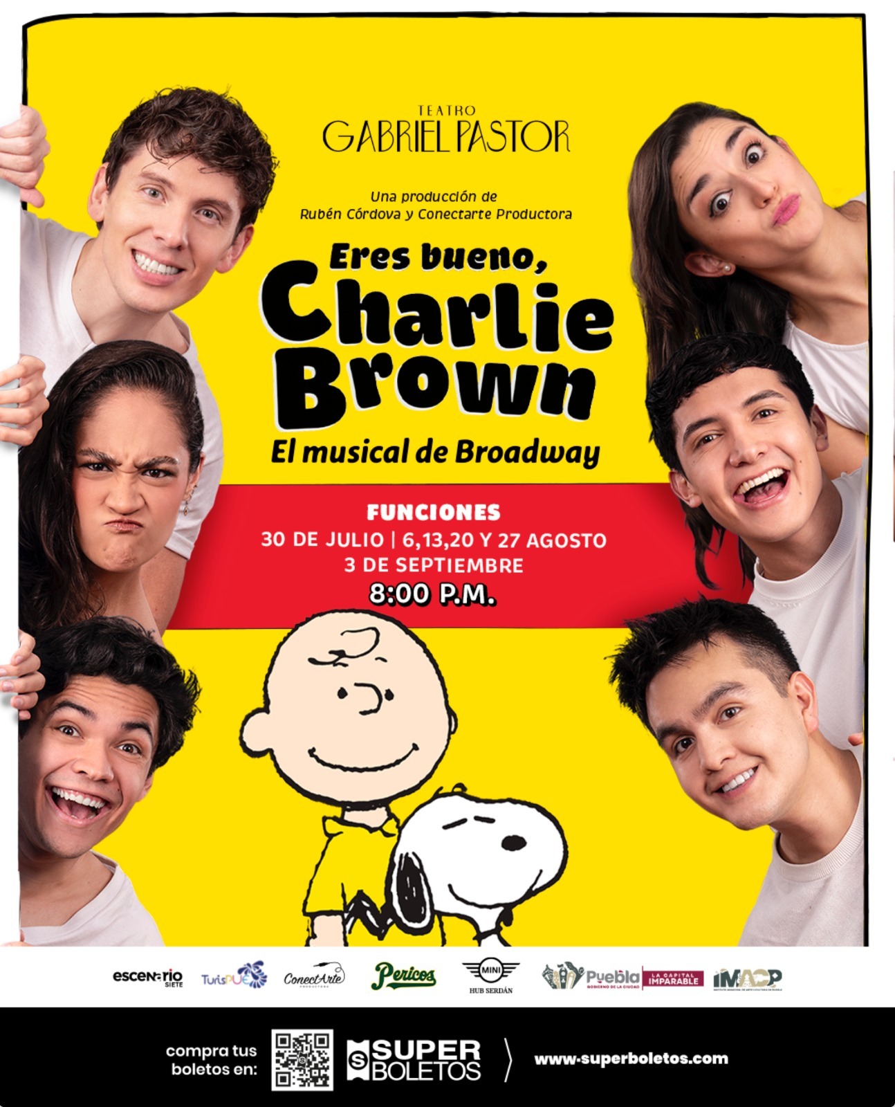 “Eres bueno, Charlie Brown” se presentará en el Teatro Gabriel Pastor; funciones del 30 de julio al 3 de septiembre. Boletos en Super Boletos.