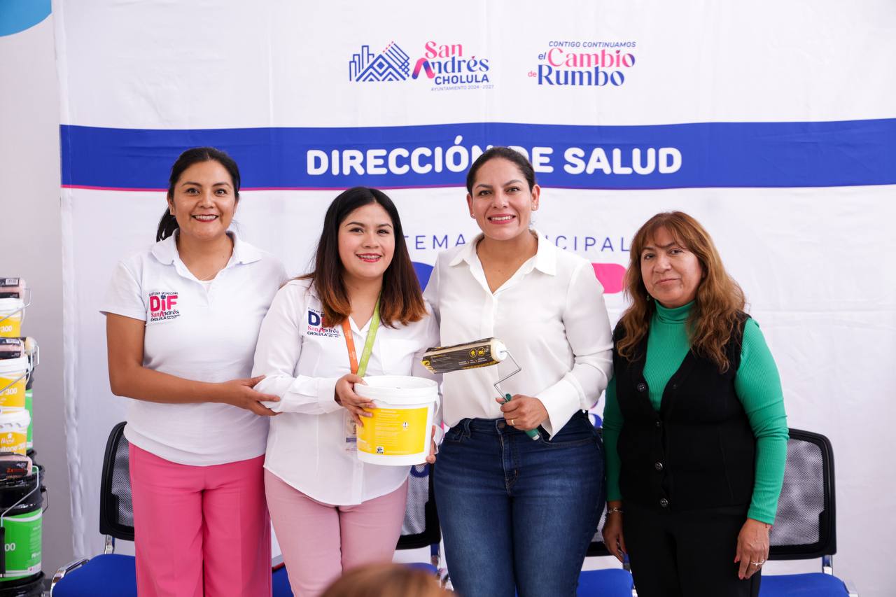 La alcaldesa impulsa servicios de salud dignos y funcionales en San Andrés Cholula, con apoyo del DIF Municipal.