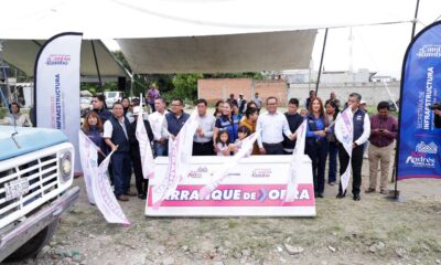 La presidenta de San Andrés Cholula, Lupita Cuautle, arrancó la obra de adoquinamiento en la calle Los Ranchos de San Bernardino Tlaxcalancingo, con mejoras integrales de infraestructura.