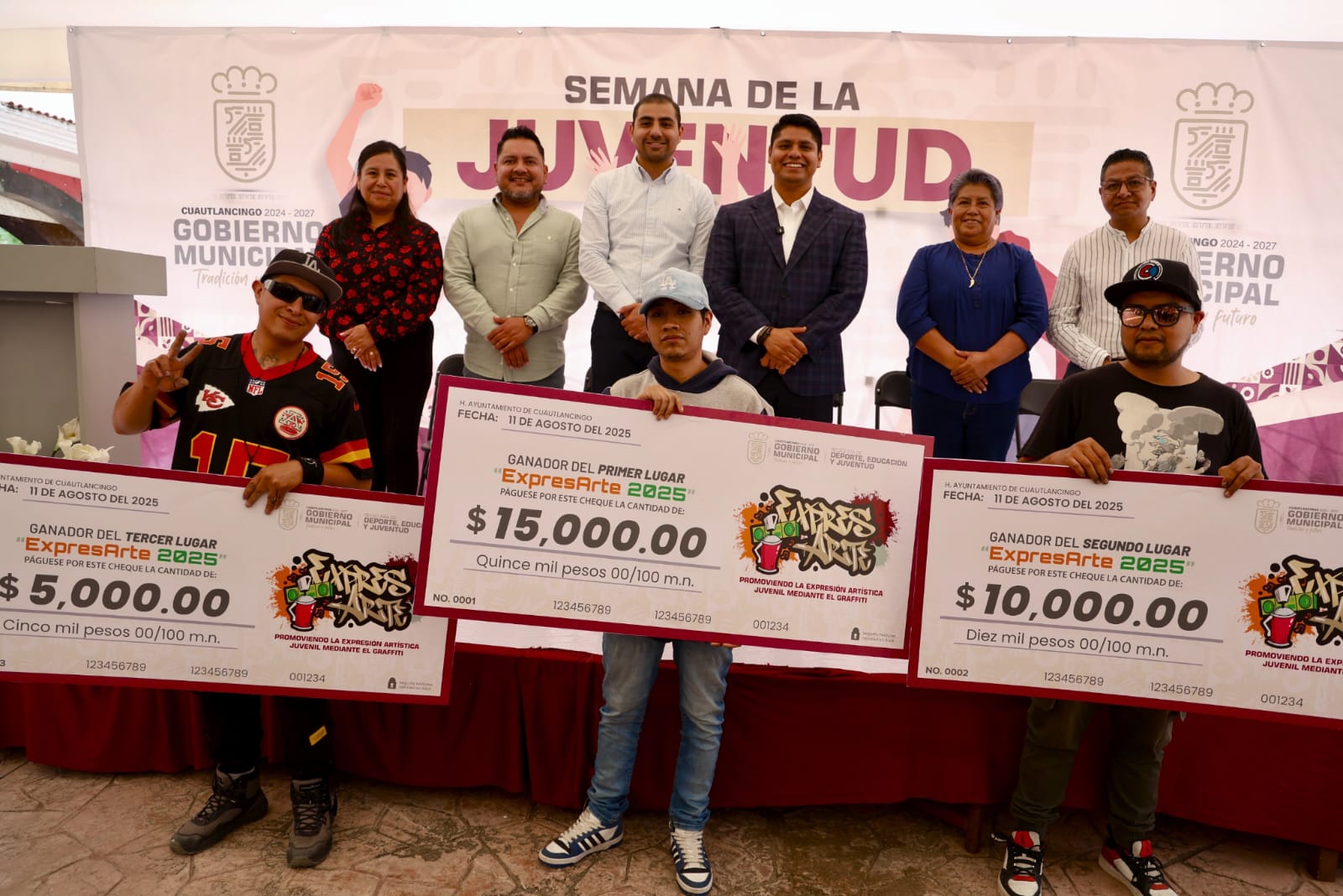 El edil de Cuautlancingo destacó la importancia del arte para alejar a jóvenes de la delincuencia y fortalecer sus capacidades.