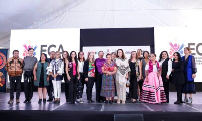 Lupita Cuautle encabezó la presentación del Clúster ECA, con la presencia de la Nobel Rigoberta Menchú, para proyectar la cultura poblana.