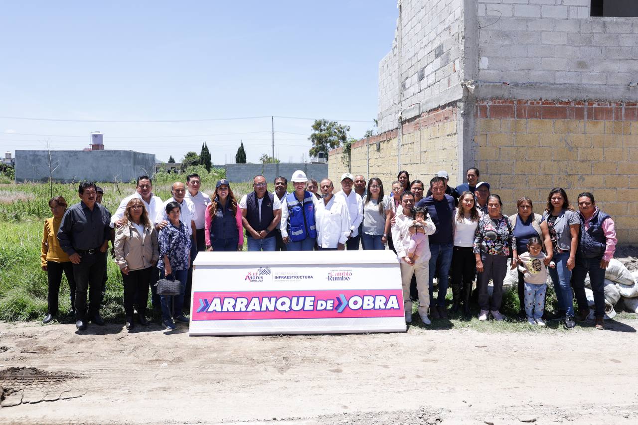 La alcaldesa inicia trabajos de infraestructura vial con servicios básicos y mejora urbana en 1,300 m² de la junta auxiliar.