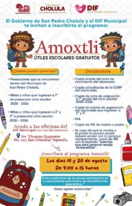 Alumnado de primaria recibirá mochilas y materiales escolares; el registro se realiza el 19 y 20 de agosto de 9:00 a 15:00 horas.