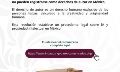 La SCJN negó derechos de autor a obras creadas por IA en México; solo humanos pueden registrarlas. Caso “Avatar Virtual” marcó el precedente legal.