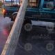 Cae poste de alta tensión sobre camioneta en Atlixco tras la lluvia