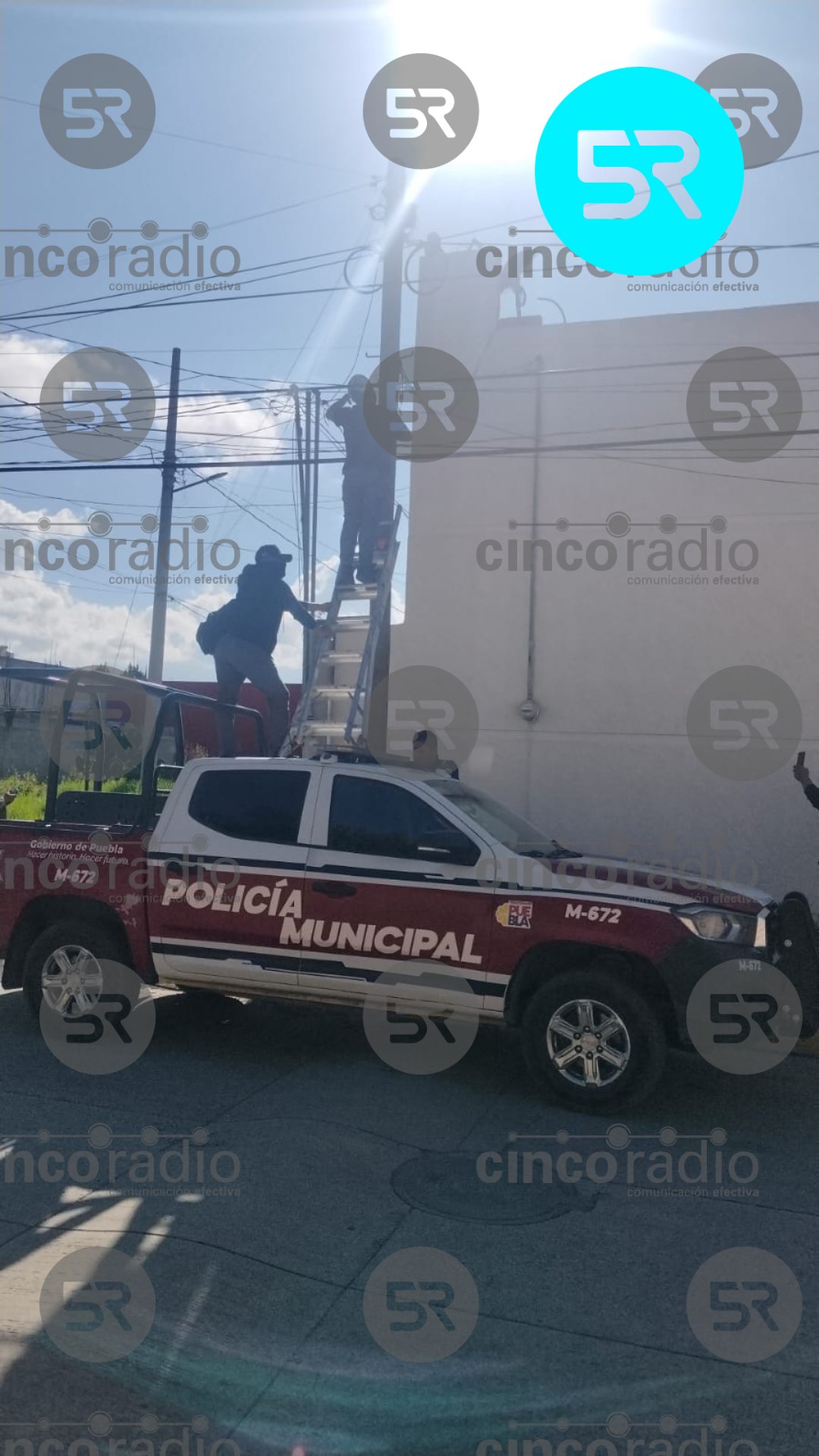 Retiran 30 cámaras “parásito” de infraestructura pública en Texmelucan