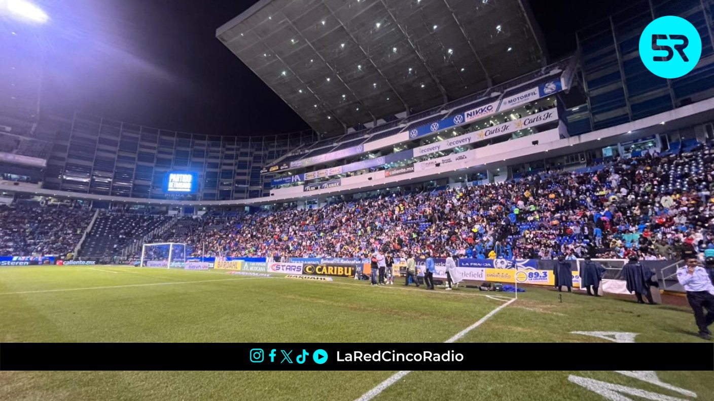 Partido Puebla vs Chivas suspendido por tormenta eléctrica; se reprograma para mañana a las 17:00 hrs en el Estadio Cuauhtémoc
