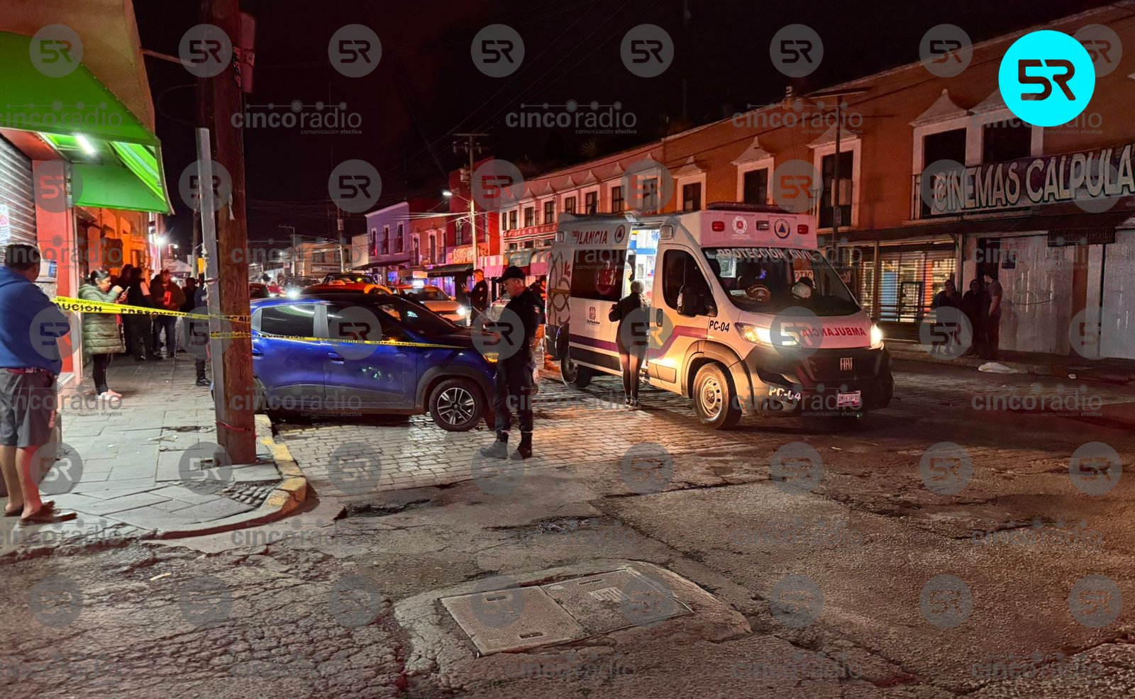 Persecución en Calpulalpan deja autos dañados y un detenido