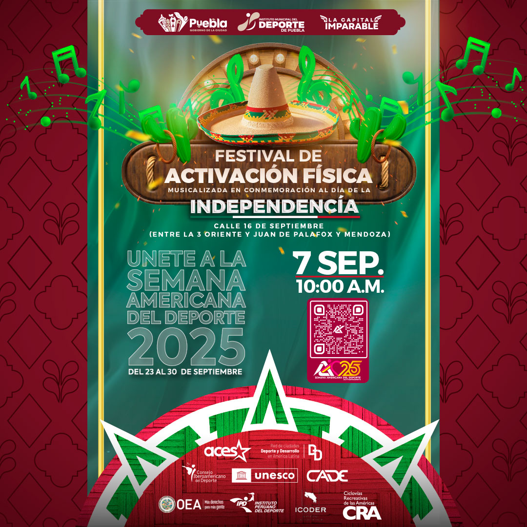 Vecinos y visitantes podrán ejercitarse al ritmo de música mexicana mientras festejan las fiestas patrias en un ambiente familiar y lleno de energía.