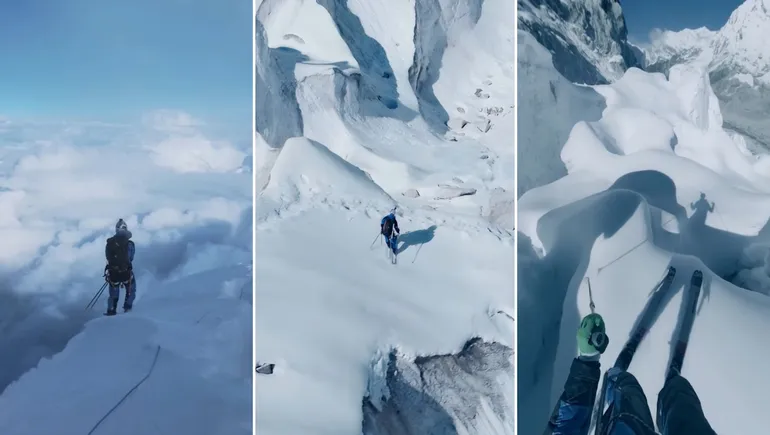 El montañista polaco completó el descenso desde los 8,849 metros hasta el campo base, consolidándose como pionero en la alta montaña.