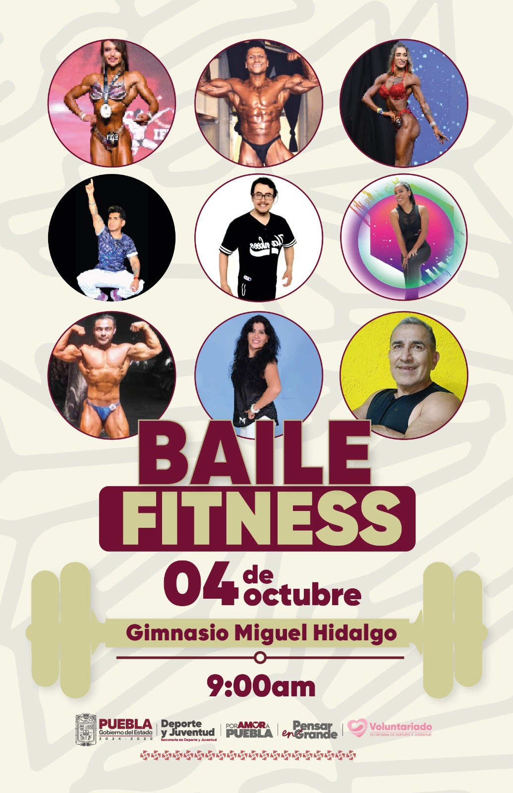 El Gimnasio Miguel Hidalgo recibirá a participantes de todas las edades en esta jornada de ejercicio, música y diversión desde las 9:00 horas.