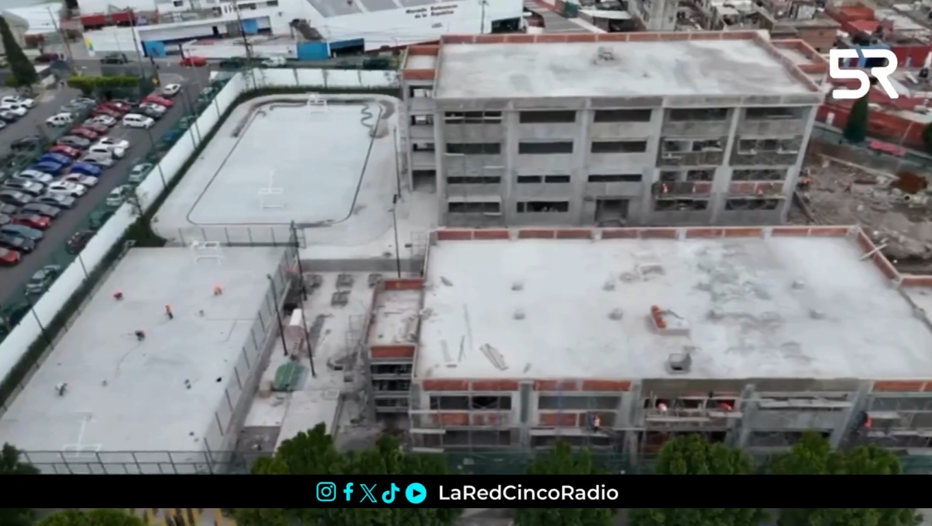Avanza la construcción de la nueva sede de la Preparatoria Emiliano Zapata de la BUAP en Jesús García