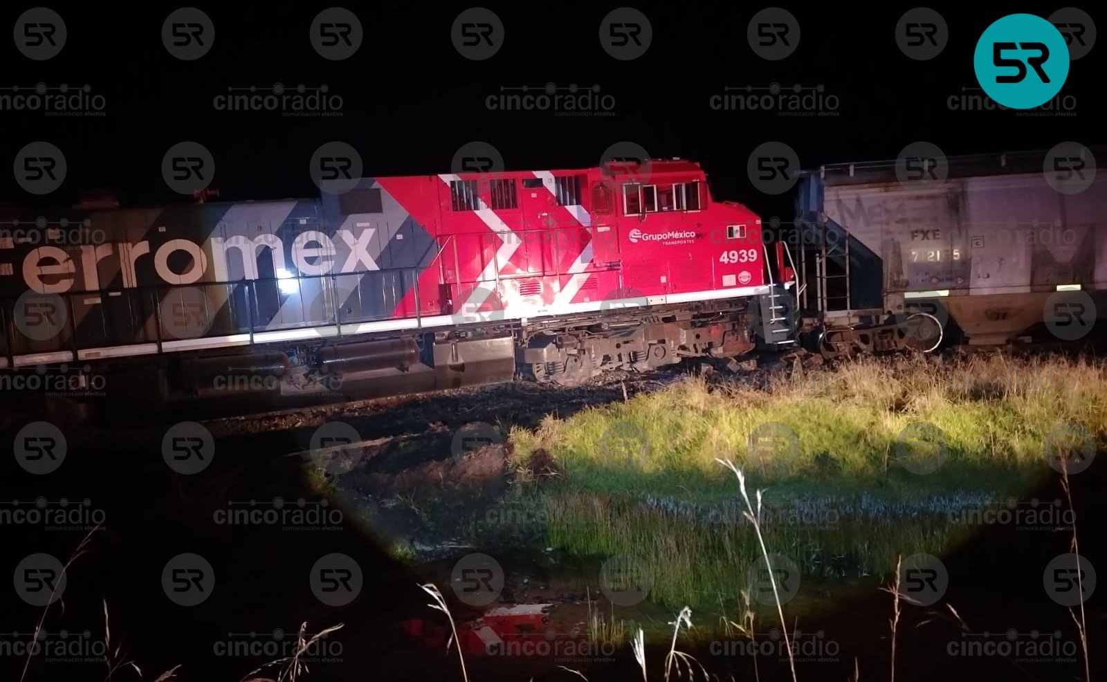Autoridades mantienen vigilancia en la zona tras el descarrilamiento de un tren ocurrido durante la madrugada; piden precaución a automovilistas.