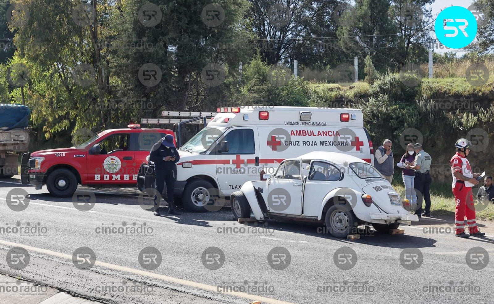 Muere un hombre y una mujer resulta herida en choque sobre el libramiento Huamantla–Apizaco