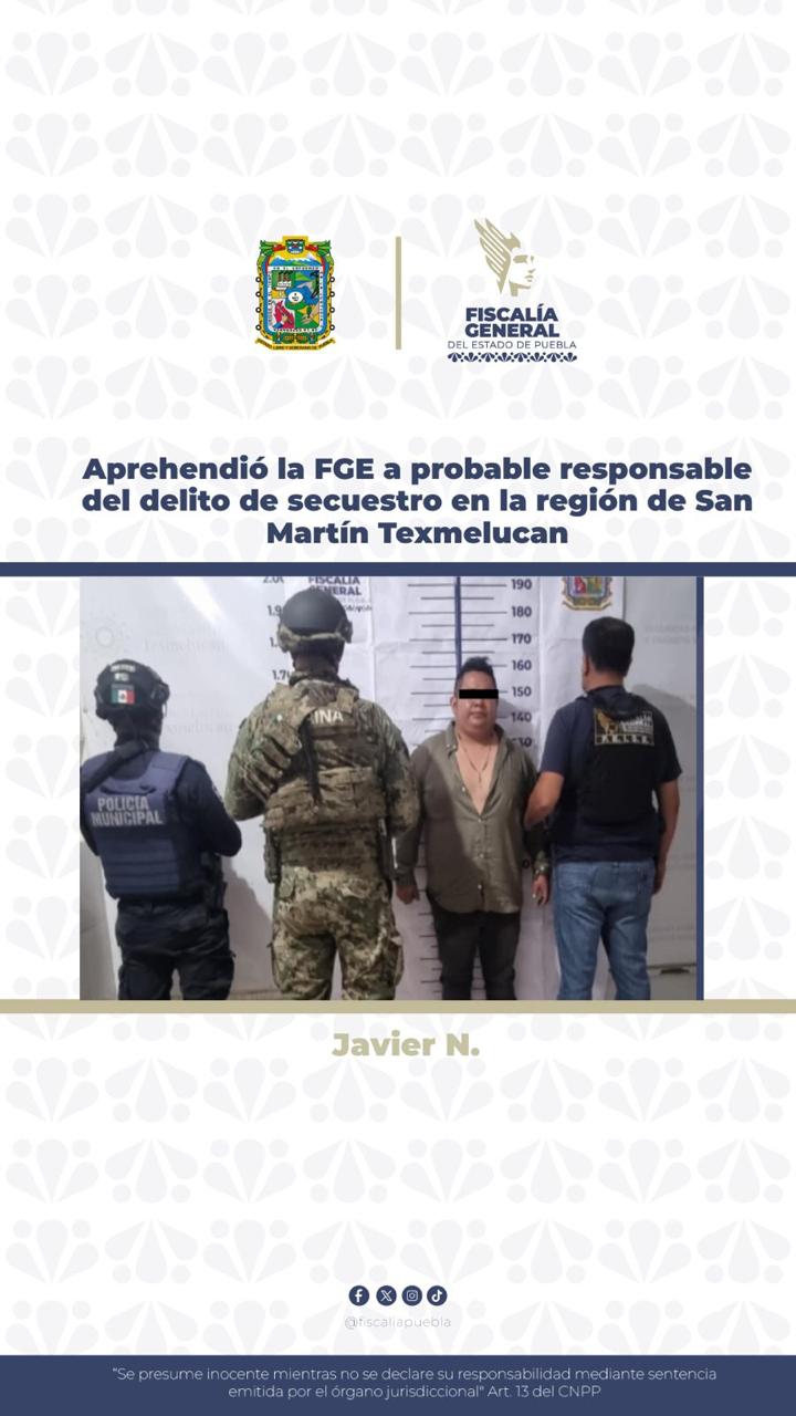 Javier N. fue capturado por la FGE con apoyo de Marina y Policía Municipal; liberaron a las víctimas y ahora enfrenta proceso legal.