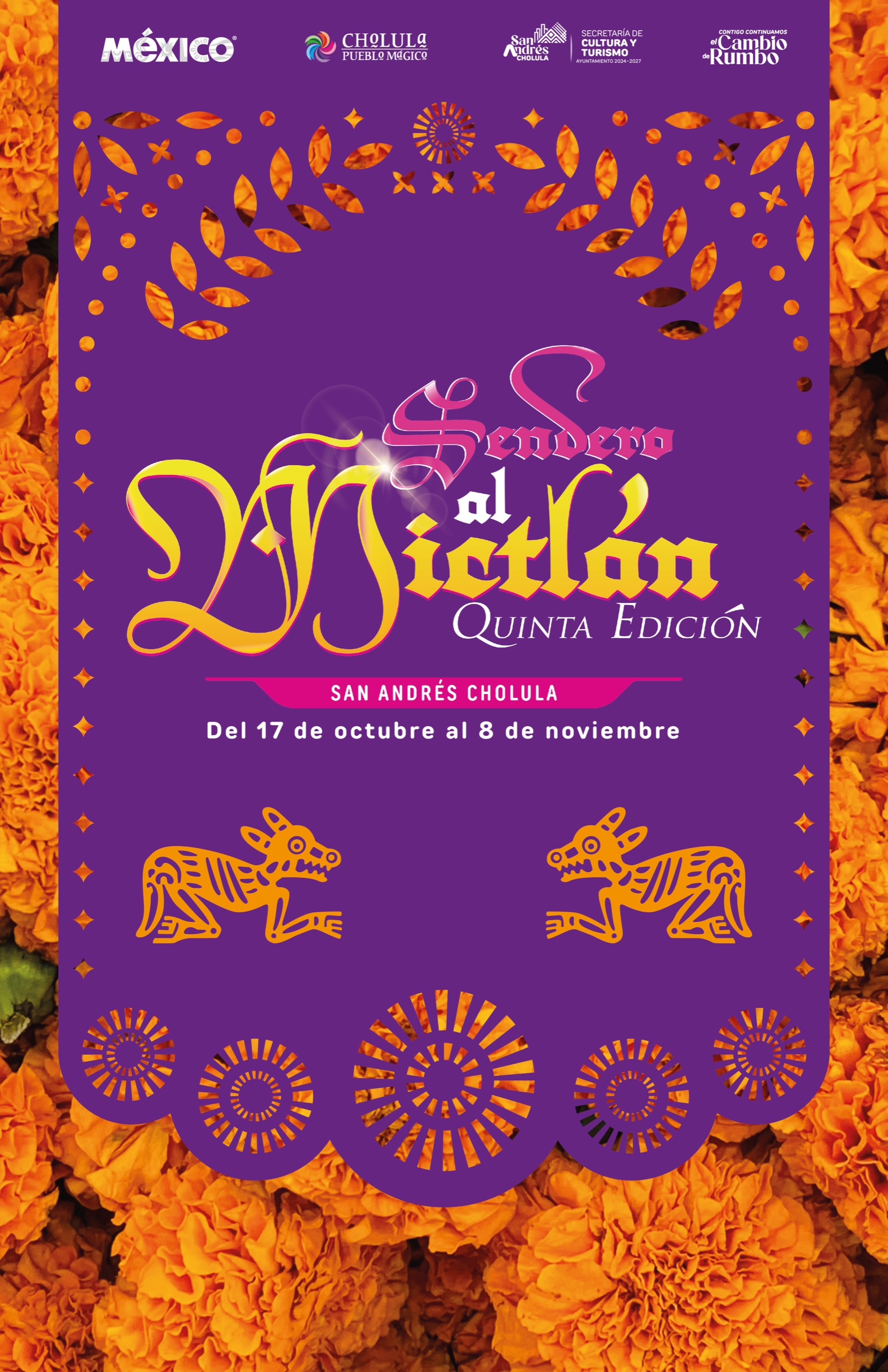 San Andrés Cholula celebrará el Festival Sendero al Mictlán 2025 con cultura, arte y gastronomía; actividades del 17 de octubre al 8 de noviembre.