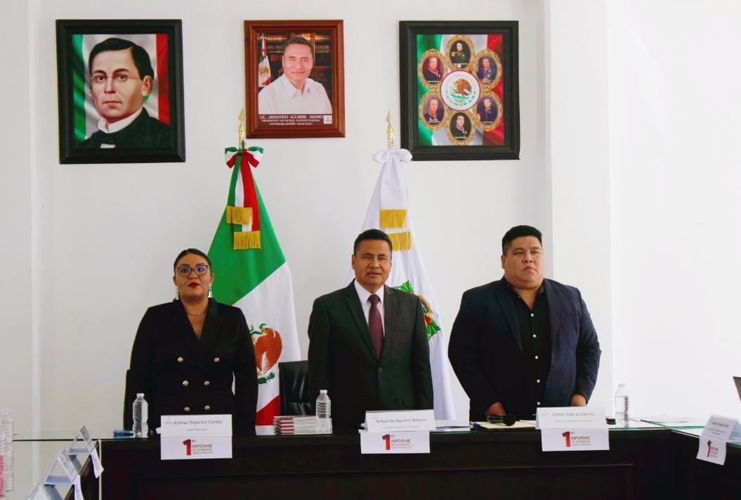 Armando Aguirre presentó su primer informe en Coronango, resaltando los avances y la coordinación con el Cabildo para impulsar la transformación.