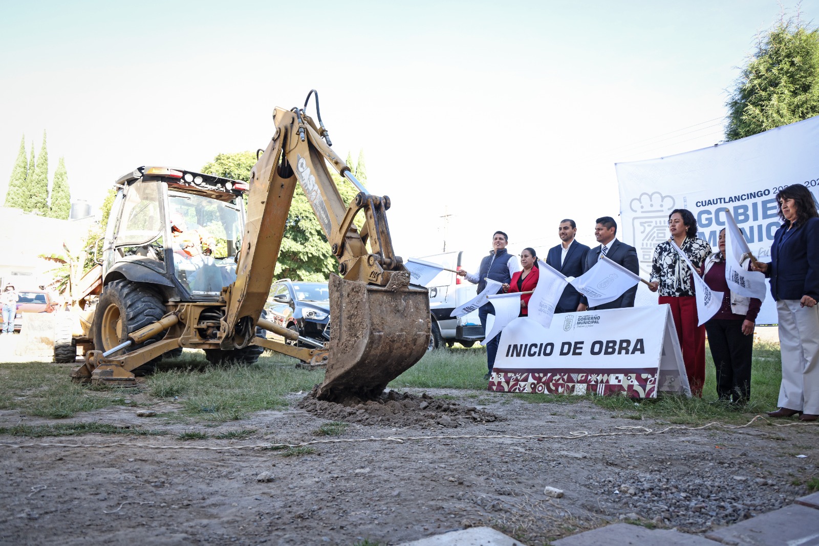 El alcalde Omar Muñoz inauguró un arco techo en el bachillerato “Forjadores de Puebla”, con inversión de más de 2.7 millones de pesos.