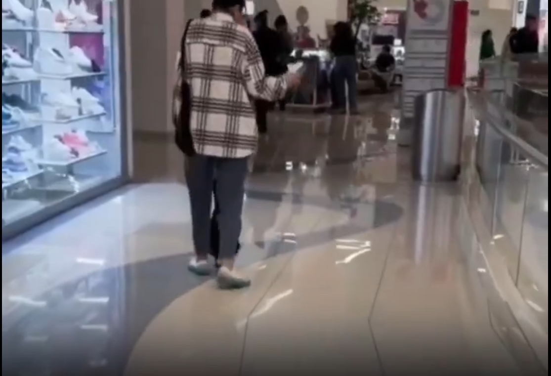 Una joven fue grabada caminando con su pato con correa en una plaza de Puebla; el curioso momento se volvió viral en redes sociales.