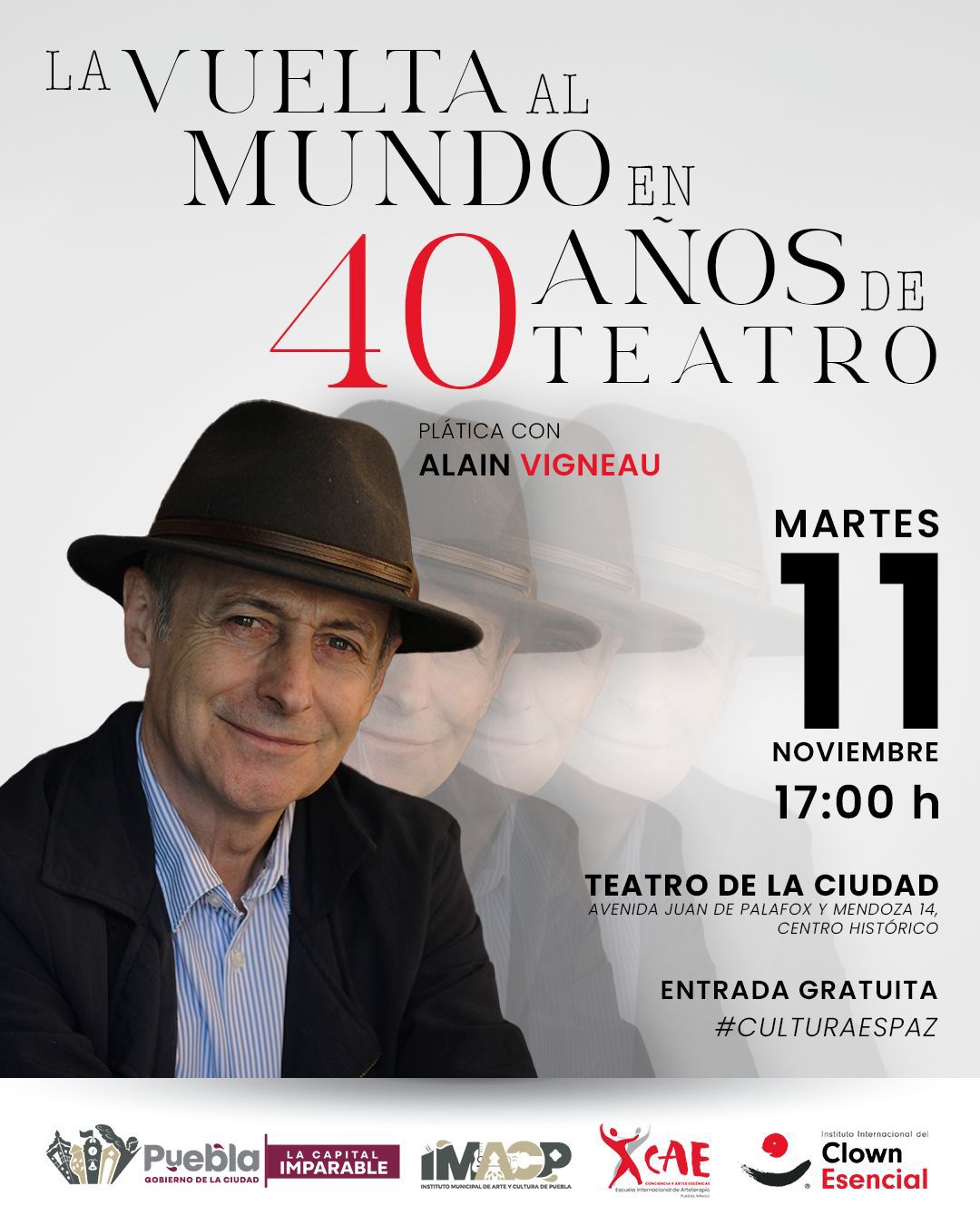 El artista internacional Alain Vigneau compartirá su experiencia sobre vocación y creatividad el 11 de noviembre a las 17:00 h en Puebla.