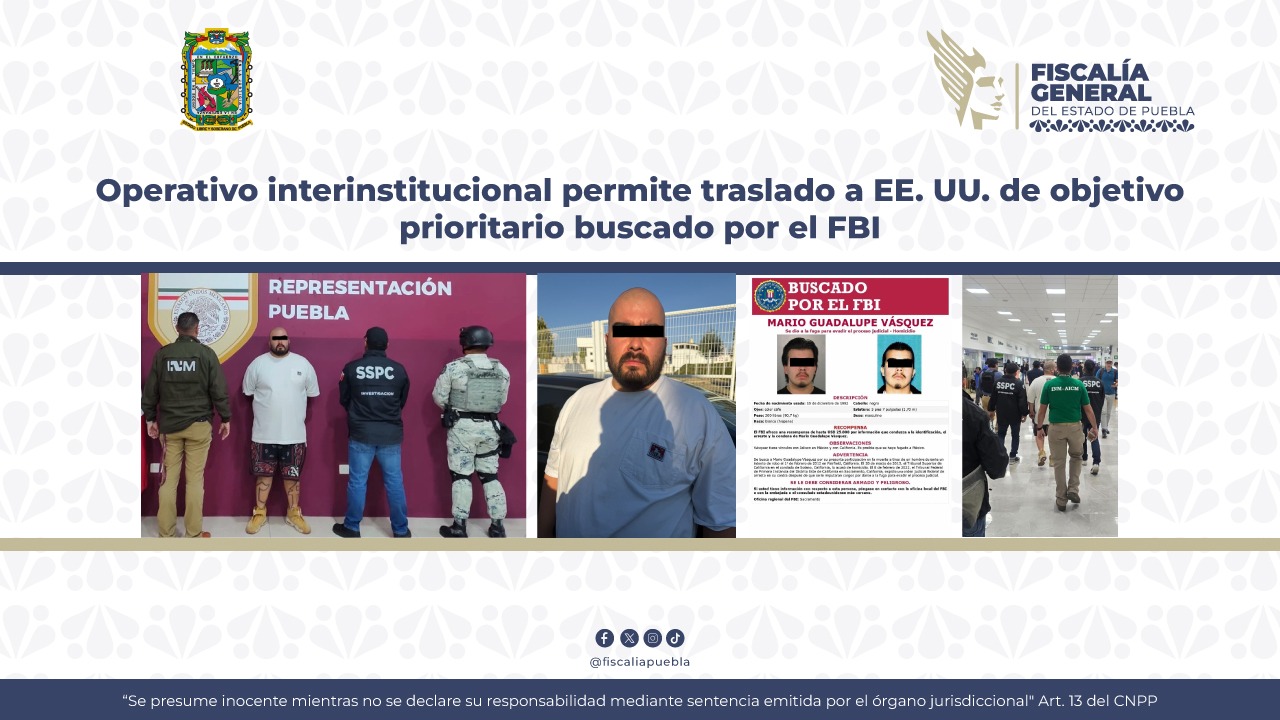 SSPC, INM y FGE confirmaron la entrega en Houston tras su paso por el AICM; el detenido quedó a disposición de autoridades federales estadounidenses.