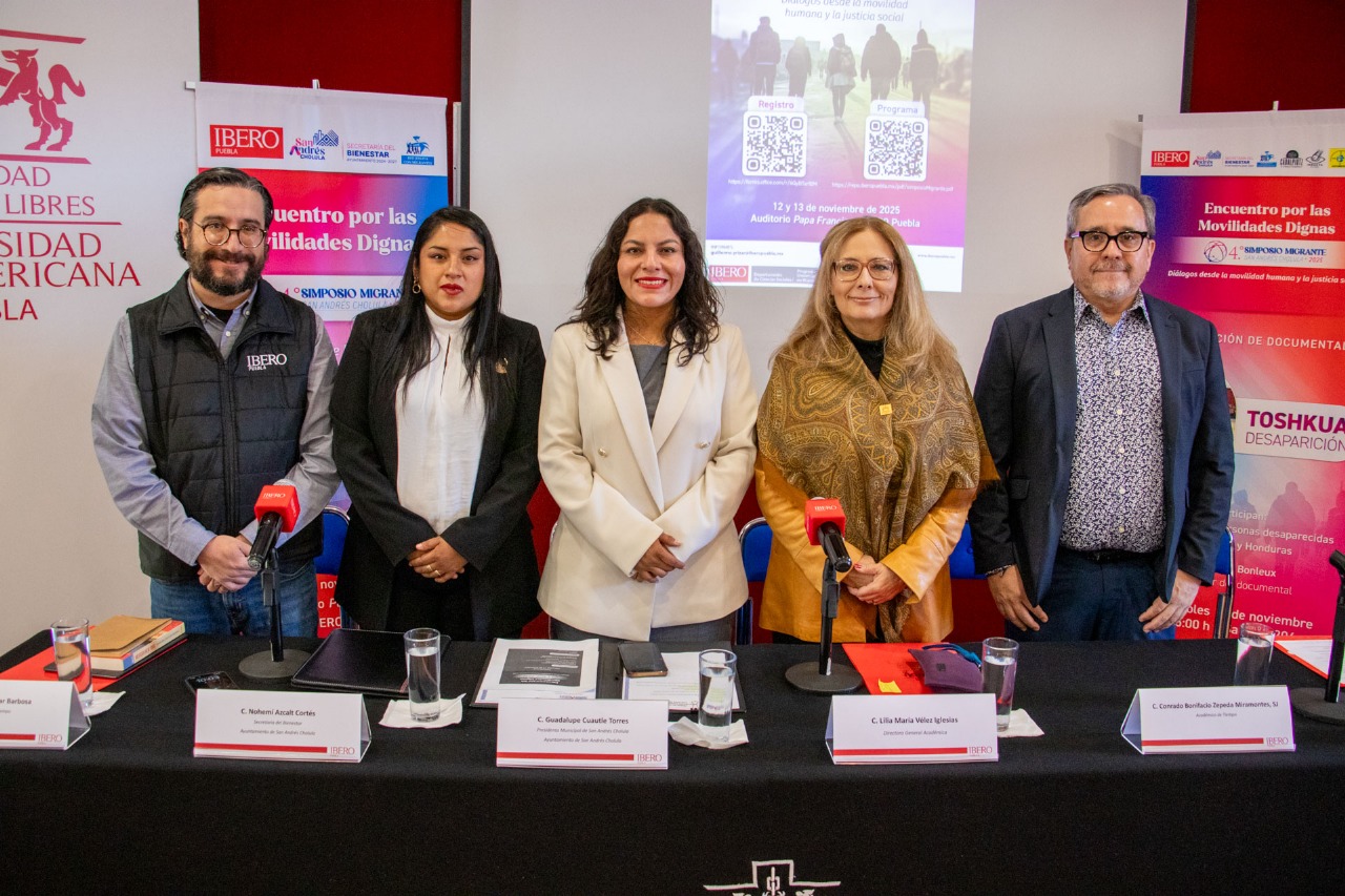San Andrés Cholula y la IBERO Puebla presentaron el 4° Simposio Migrante para analizar los retos y oportunidades de la movilidad humana.