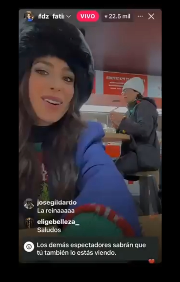 Fátima Bosch es reprendida en vivo por mostrar su comida y el video se vuelve viral